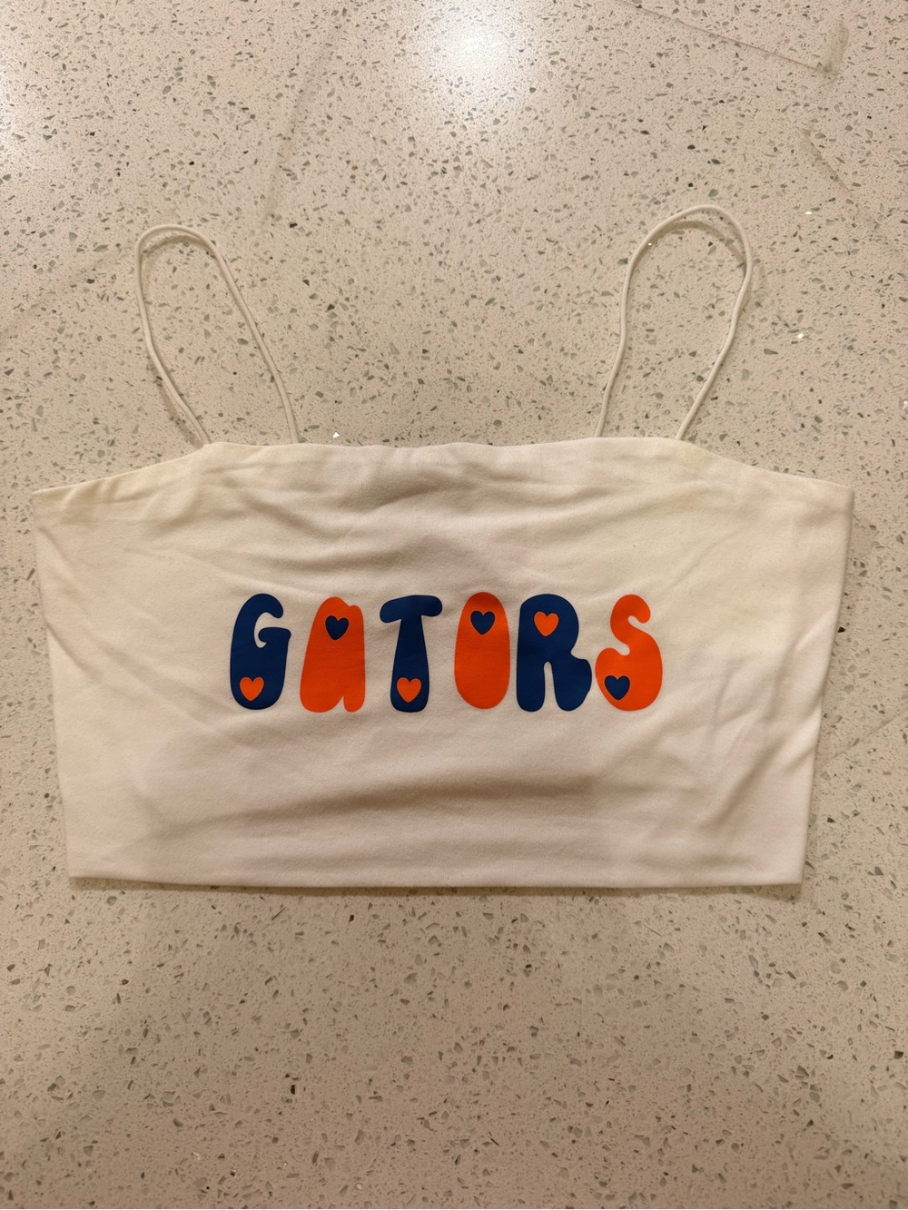 White Gators Graphic Cami Top